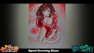 Speed Drawing Diane (Nanatsu no Taizai) 3 collor challenger