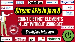 Java 8 Stream API Interview Questions: Count Distinct Elements in List without using Set in Java 8