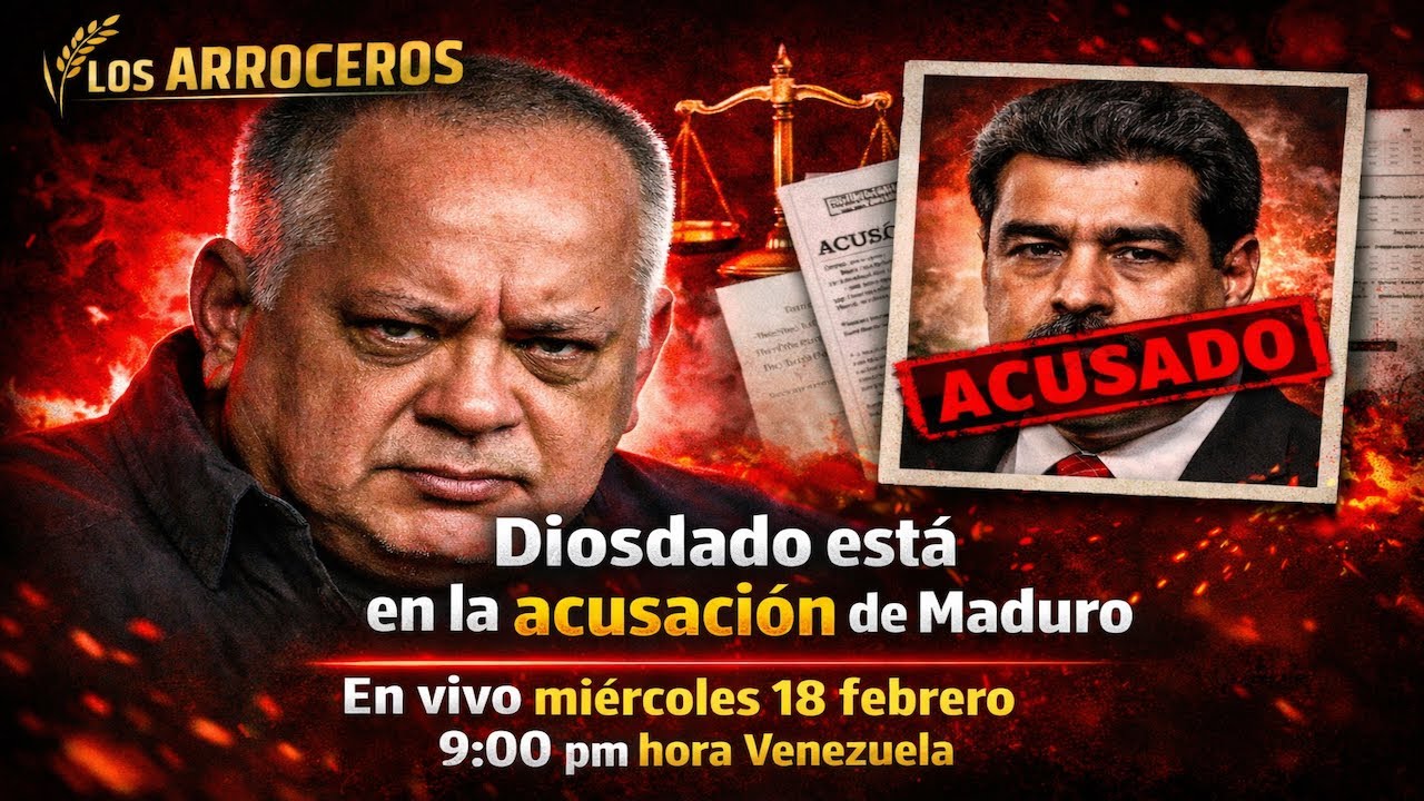 Diosdado está en la acusación de Maduro En vivo miércoles 18 febrero 9:00 pm hora Venezuela