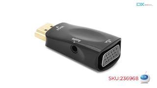 DX: HDMI Male to VGA Female + Audio Jack Adapter