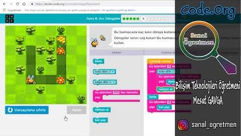 (Code.Org) Kurs: 2 Ders: 8 Arı: Döngüler