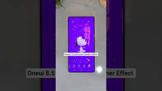 One UI 8.5 Lockscreen Weather Effect #shorts #youtubeshorts #samsung