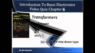 Famous Basic Electronics Video Quiz Chapter 6 Transformers Net Worth