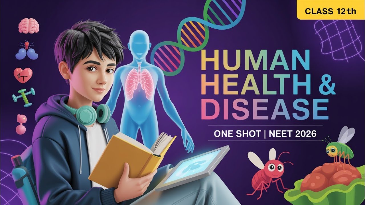 Complete HUMAN HEALTH AND DISEASE One Shot 🔥 | Class 12 Biology ...