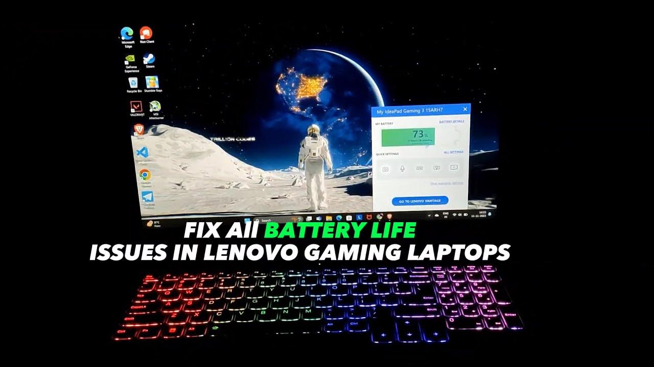 FIX ALL BATTERY LIFE ISSUES IN ANY LENOVO GAMING LAPTOP [ 2024 ] 💯