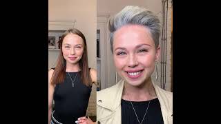 Long hair to platinum pixie cut makeover (HD remaster and edit) screenshot 5