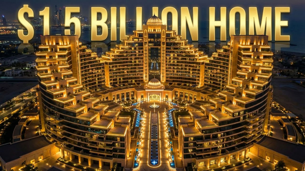 Inside Dubai’s $1,500,000,000 Golden Mega Mansion | Ultra-Luxury 4K