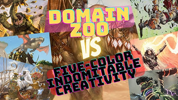 Siege Domain Zoo vs Five Color Indomitable Creativity | MTGO MODERN GAME PLAY