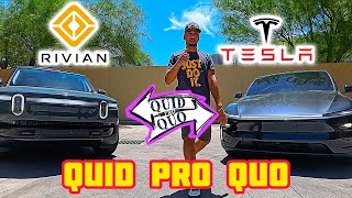 Which is Better!! Tesla Model Y Dual Motor VS Rivian R1S Tri motor!! 