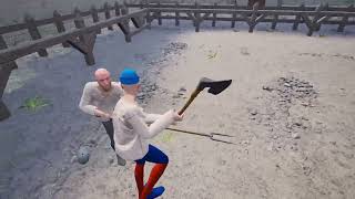 32 minutes of peasant tier axes and chopping weapons in Half Sword