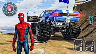 Spider Man Monster Truck Vertical Mega Ramp - Super Car Jumps in GTA 5 screenshot 3