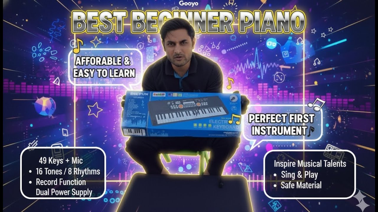 Gooyo Bigfun Piano | "₹1500 वाला Keyboard TEST🤯क्या बच्चों के लिए BEST है?(Bigfun GY-530A1 Review)"