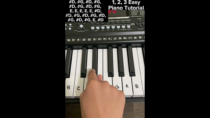 1, 2, 3 - Easy Piano Tutorial #Piano #Tutorial #HowTo #Easy #123 #TikTok #Shorts