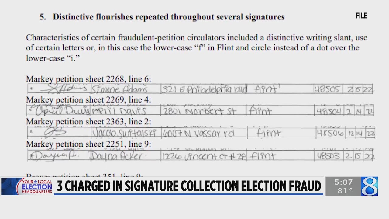 3 charged in signature collection election fraud