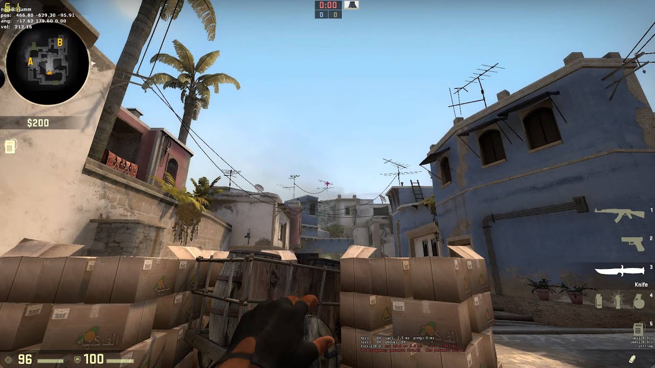 CS:GO Mirage Mid window smoke from upper mid - YouTube