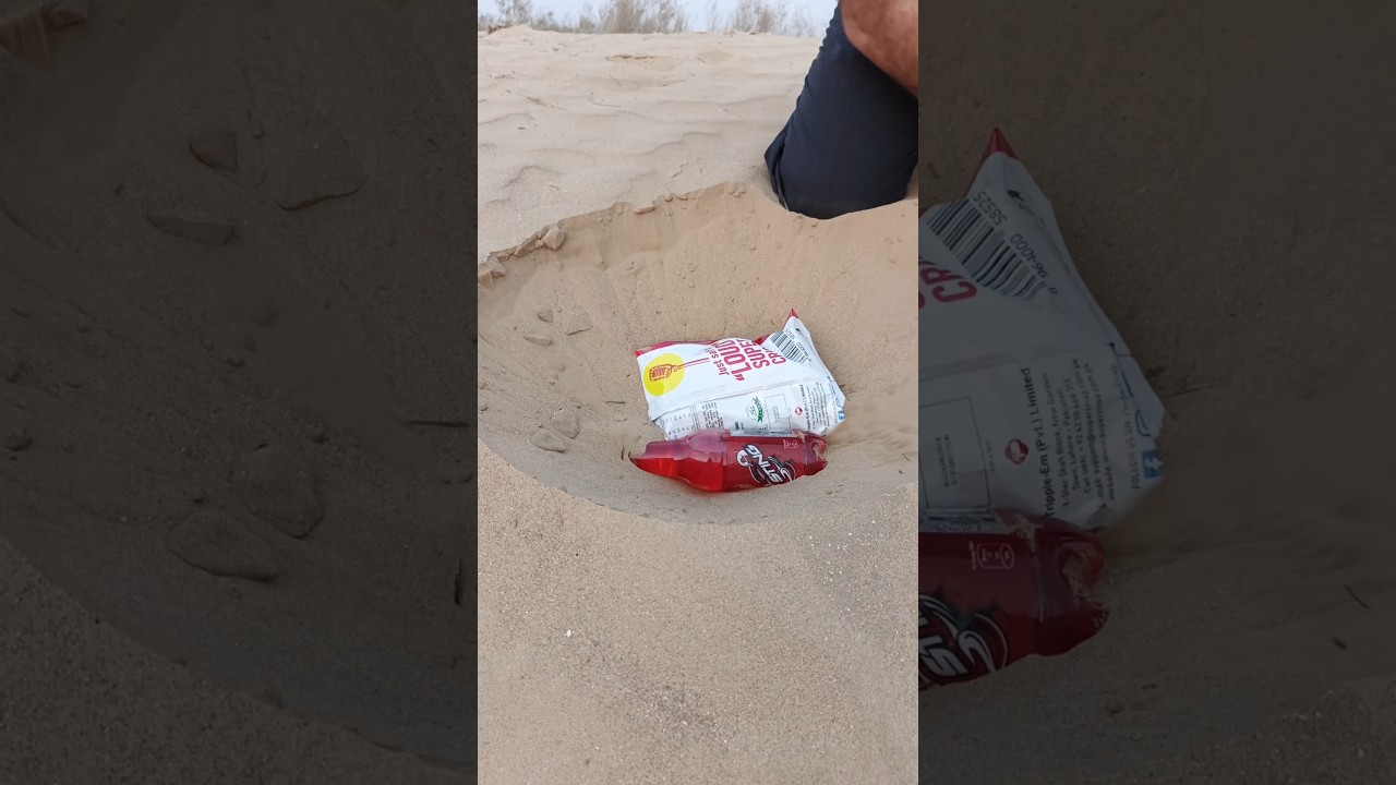 hiding Drink water in Sand Desert 🏜️ 