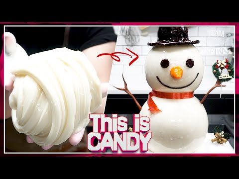 / SnowMan Character <strong>Candy</strong> <strong>making</strong> with Sugar Slime