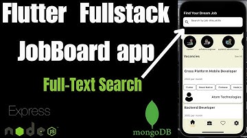 #7 FullText Search in Flutter Job Board App | Flutter + Riverpod + Express.js + MongoDB