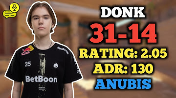 CS2 POV | DONK (31-14) FACEIT RANKED (ANUBIS) | VOICE COMMS