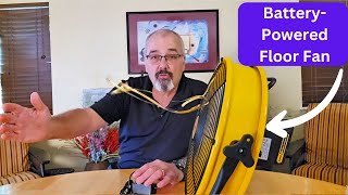 🔥 12 Battery-Powered Floor Fan for Dewalt 20V ⚡️ | Portable, Powerful & Cordless!