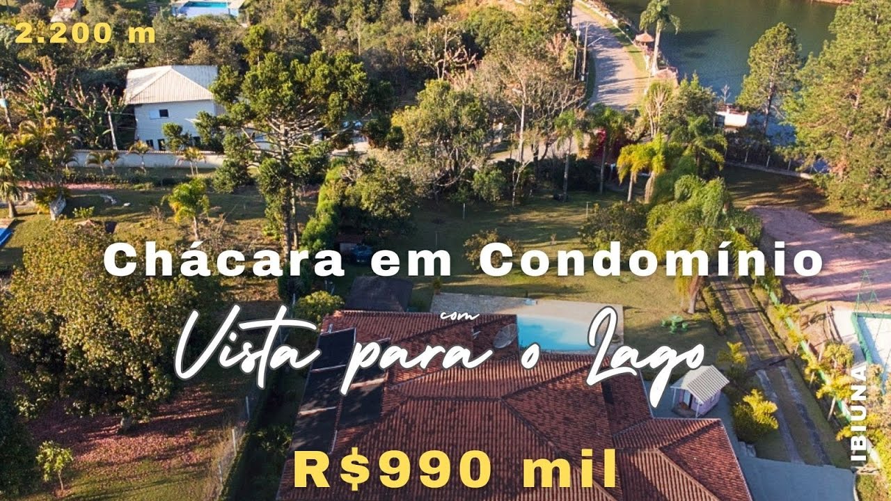 Linda Chácara em Condomínio Antes do Centro de IBIÚNA com Vista Encantadora por R$ 990 Mil VD. 311