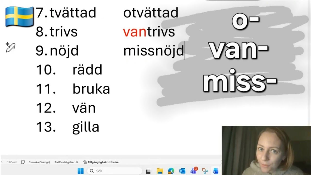 Ordbildning - Online-lektion i svensk grammatik