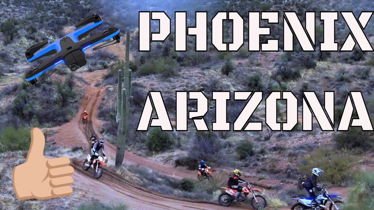 Singletrack Ride Wildcat Canyon Cave Creek Arizona with Drone Incredible Wet Conditions #motorcycle