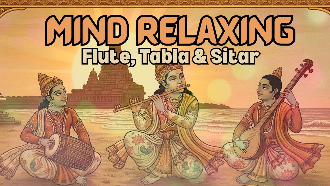 Mind Relaxing Flute Tabla and Sitar Compilation | Hindustani Instrumental Music