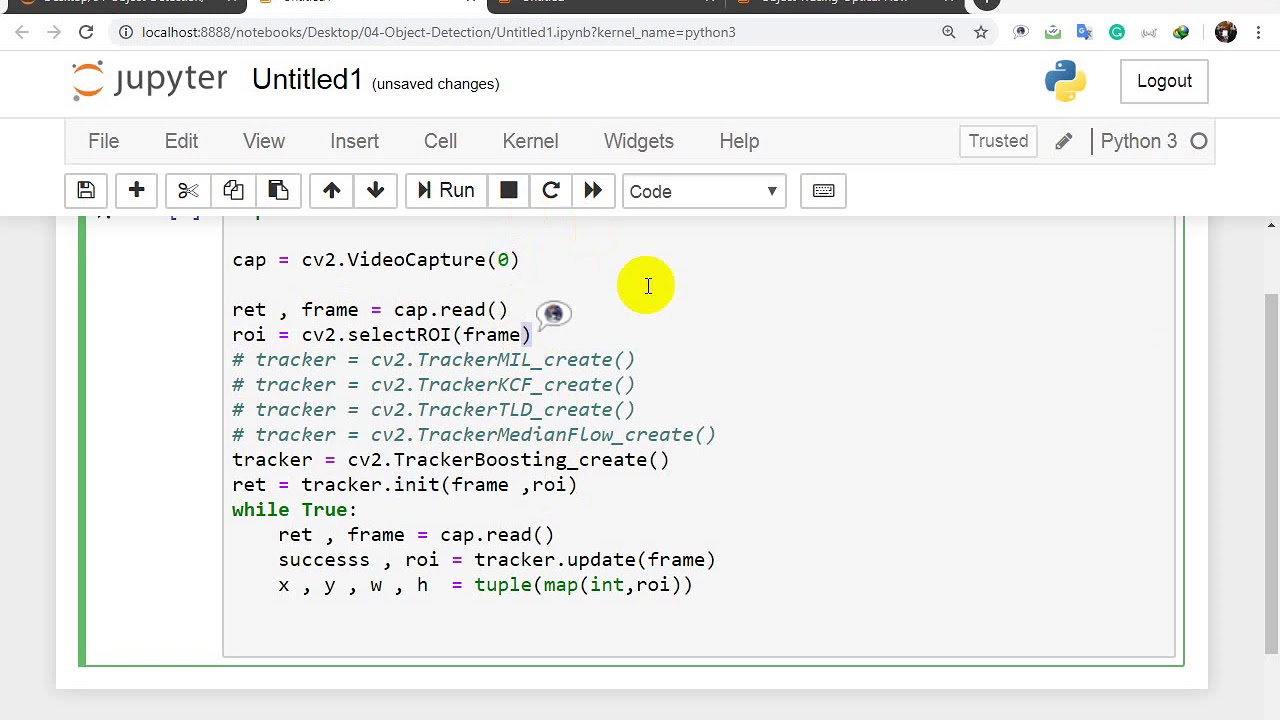 tracking APIs with OpenCV - YouTube