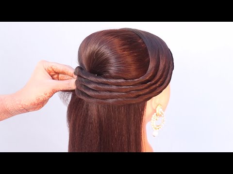 3-open-front-hairstyle-for-wedding-|-easy-hairstyle-|-puff-hairstyle-|-cute-hairstyle-|-hairstyle