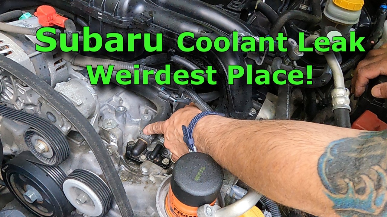Subaru Radiator Exploding Fixing a Subaru Coolant Leak in the Most Unexpected Place - YouTube
