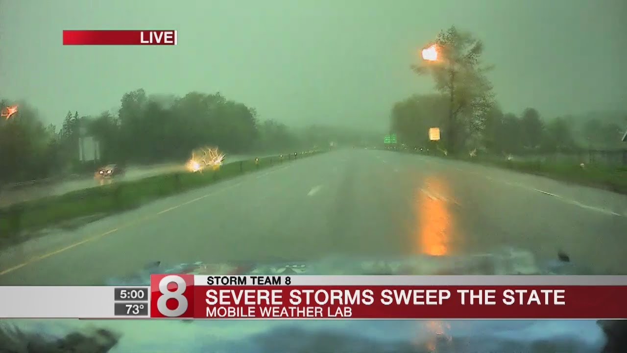 Tuesday storms impact evening commute, cause power outages - YouTube