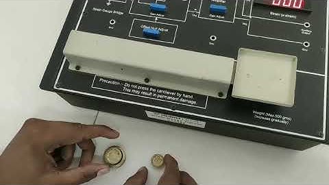 LECTURE 1: Strain measurement  using  strain gauge  trainer kit