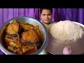 Rice And Katla Mach Aloo Diye Torkari Eating Show.