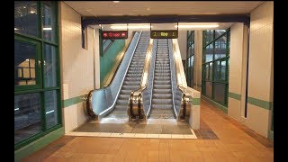 Sweden, Stockholm, Tumba train station, 8X escalator , 14X elevator ride