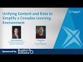 Unifying Content and Data to Simplify a Complex Learning Environment