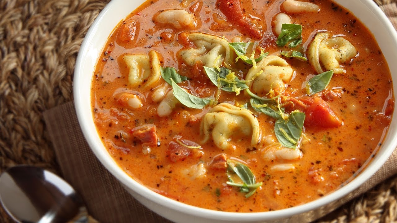 How to Make Tomato Tortelloni Soup YouTube