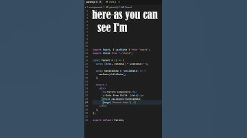 React Interview Questions | Pass Data From Parent to Child Component #beginners #reactjs #interview