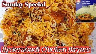 Instant Hyderabadi Biryani In Kadhai | DAAWAT Hyderabadi Biryani Kit | Bachelor Chicken Biryani