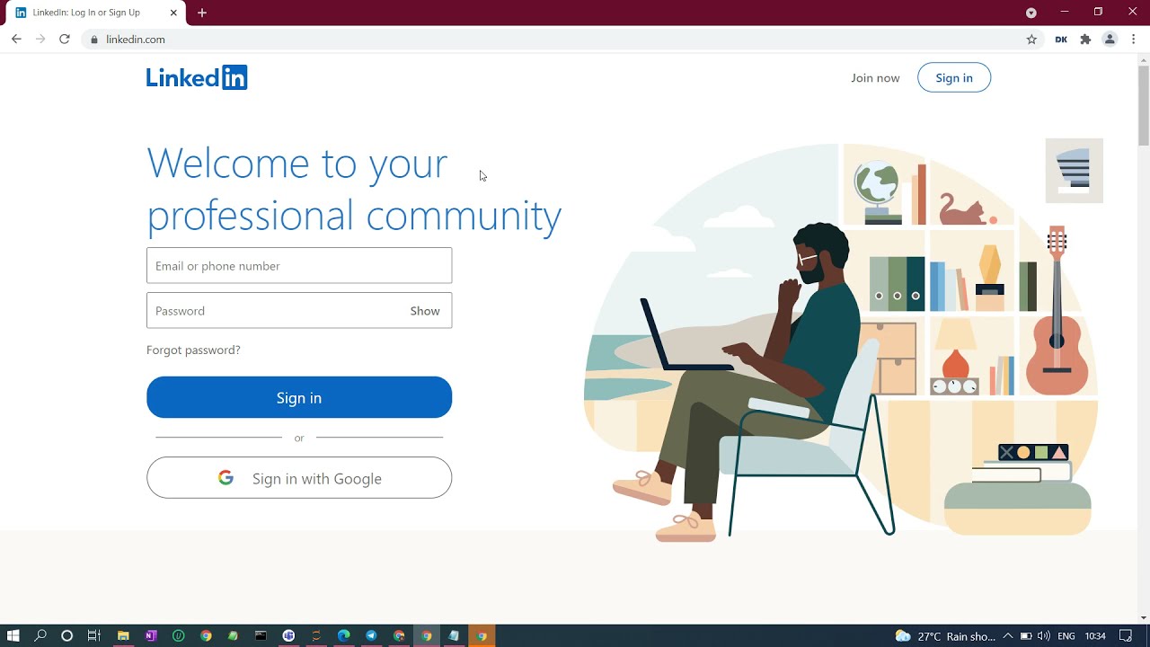 How to automated linkedin login with cookies using datakund