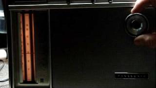 Nippon TV RF to RCA Audio Video Panasonic 1970 portable radio model RF-1600 6 bands AM FM VHF AIR MB AND SW