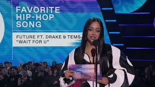 Future ft. Drake &amp; Tems Win Favorite Hip Hop Song | AMAs 2022