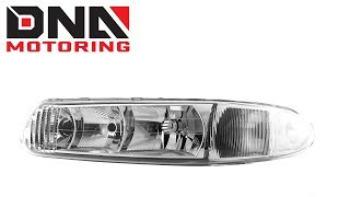 DNA Motoring 97-05 Buick Century | Regal Chrome Clear Headlights