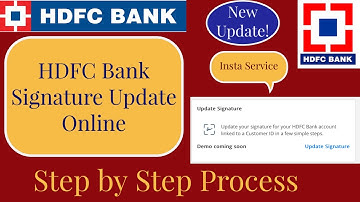 HDFC Bank Signature Change Online | Step By Step Process | New Update 2024 | HDFC Bank
