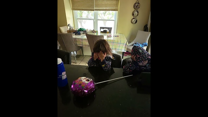 Crying Twin Zoey deals with the loss of her Helium Balloon to the outside world.