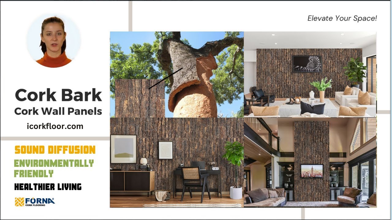 Wood Rigato - 7/16 (11mm) - 3D Cork Wall Panels (WWR11) - iCork Floor