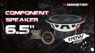 MONSTER SPD658 – 6.5 2-Way Component Speaker System