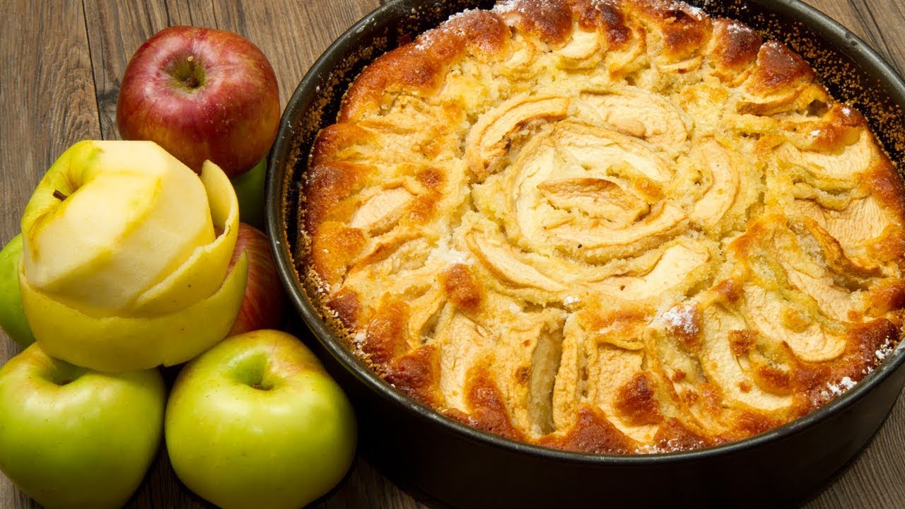 Receta de pie de manzana / Apple pie recipe / Tarta de manzana - YouTube