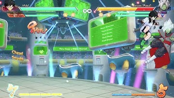 DBFZ Videl new corner loop 87 hits ft Bardock & SSJ Goku assist