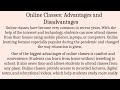 ✨English Essay | Online Classes Advantages & Disadvantages #trendingshorts #students #tshorts #essay